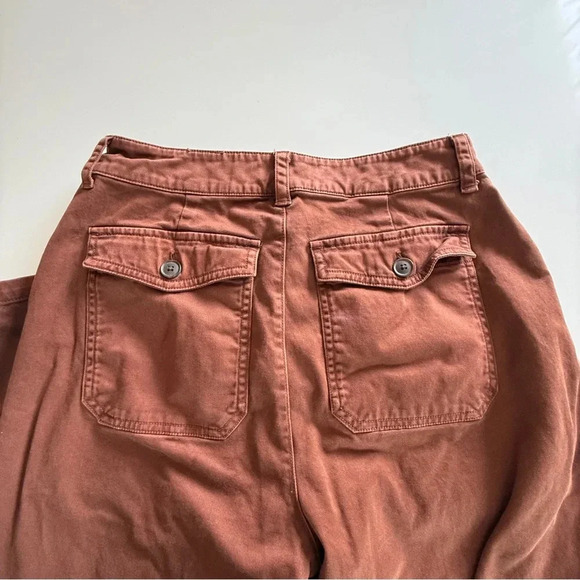 Universal Thread-Women’s HighRise Barrel Leg Cropped Pants-Brown-Relaxed- Size 6 - Picture 7 of 11